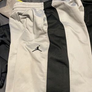 Gray and black Jordan pants